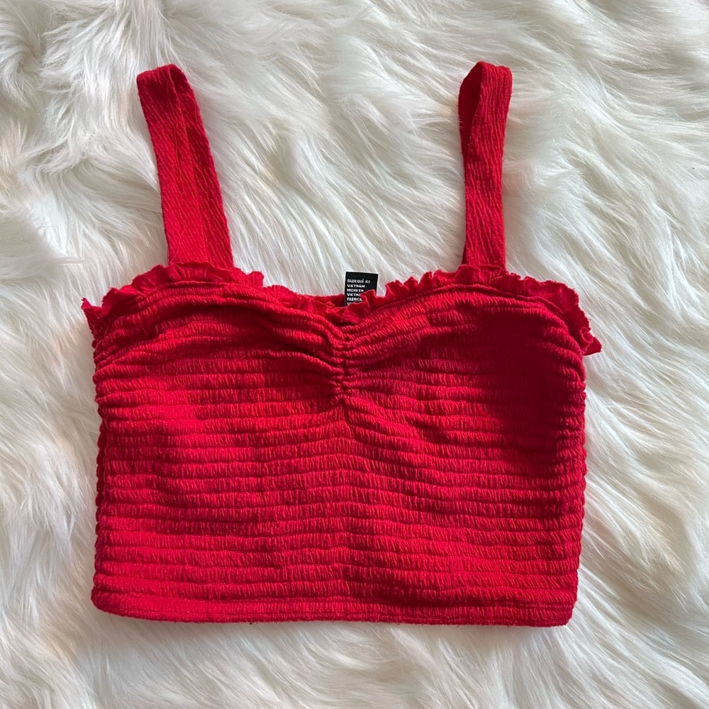 Red forever 21 crop top